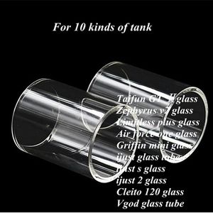 Wholesale taifun gt tank for sale - Group buy Cleito Vgod ijust ijust s ijust2 Taifun GT II Zephyrus v2 Limitless Plus Air Force One Griffin Mini Tank Pyrex Glass Tube