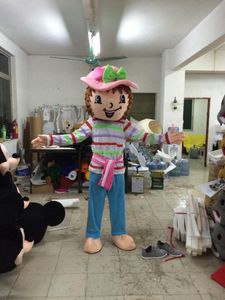 2017 Hot New Adult Strawberry Girl Costume Strawberry Shortcake Mascot Kostym