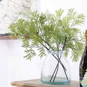 5 sztuk Sztuczne rośliny Plastikowe Cypress Liście Ślubne Kwiat Home Decoration Wakacje Wysokiej jakości symulacja Kwiat akcesoria