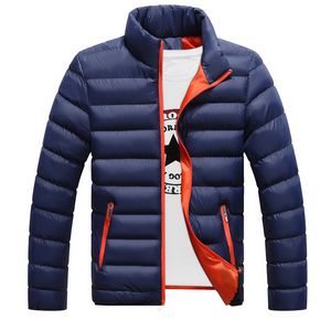 卸売 -  2016年秋冬メンズパーカージャケットコットン暖かい厚いソリッドブラックカラーコートM-5XL