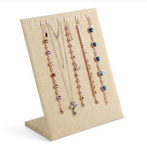 Linen Material display shelf board pin earrings jewelry display stand earring holder jewelry box store shelf