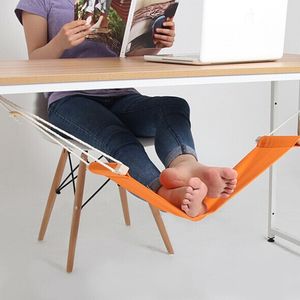 Foot Hammock Mini Feet Rest Stand Poggiapiedi da scrivania Hamac Hangmat Tavolo da studio Appendere Sedia sospesa per il tempo libero Arancione