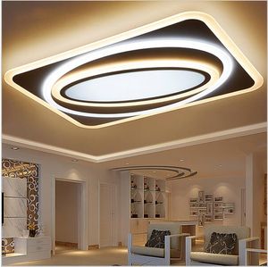 Moderne Acryl-LED-Deckenleuchte, quadratische Kronleuchter-Leuchten für Wohnzimmer, Schlafzimmer, Dekoration