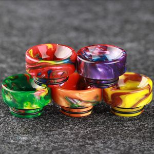 Epoxy Resin Drip Tip Newest Design Wide Bore 810 Mouthpiece for TFV8 Tfv8 Big Baby Tfv12 Kennedy 528 Acrylic box packaging DHL Free
