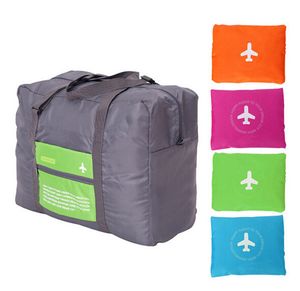 50pcs bolsas de mão coreanas bolsas de bagagem dobráveis ​​saco à prova d'água de pacote de aeronaves de grande capacidade