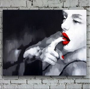 Great Quality Sexy Beauty Girl Picture Paints on Canvas Modern Decorated Paintings in Living Room or Bedroom Handpainted No Frame