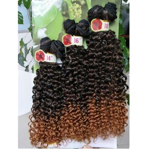 freeterress haare tiefe welle synthetische haarfarbe 27 jerry curl synthetische haarverlängerungen lila flecht häkeln fablen webt großhandel marley