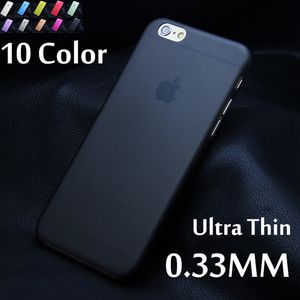 1 ADET Mat Şeffaf Ultrathin 0 3mm Geri Durumda iPhone 7 Artı 5 5 S 5C SE 6 6 S Artı PC Koruyucu Kapak Cilt Kabuk