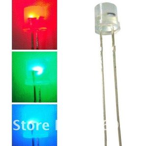 5 Mm Düz Led toptan satış-1000 adet mm RGB Düz Üst Dağınık Yavaş Renk Değişimi LED diyot