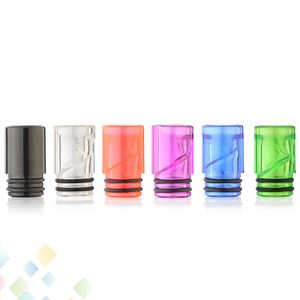 Driptip a spirale colorata EGo AIO 510 Driptips elicoidali Accessori per fumatori di alta qualità Bocchino per flusso d'aria 6 colori DHL gratuito