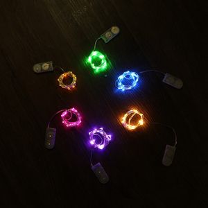 2m 20leds LED String CR2032 Bateria Operado Micro Mini Luz de Cobre de Cobre Fio Starry LED Tiras para Decoração de Natal F2017705