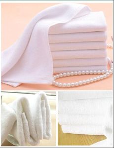 10 x white 3030 microfiber towel hand towel, kitchen clean towel face towel hand towe hotel kindergarten bath beauty wholesale free shipping