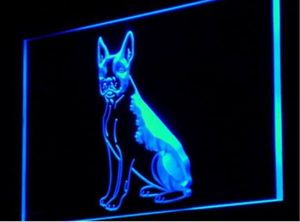 PE03 Boston Terrier Pet Shop Beer Bar 3D Sinais CULB PUB ​​LED NEON LUZ SILH