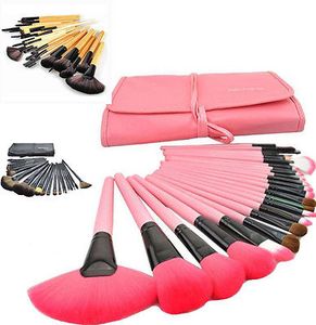 Ladies Pro Makeup Brush Eyebrow Shadow Cosmetic Set Kit +Pouch Bag 32/24 PCS NEW #R487