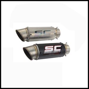 51 mm / 60.5 mm Universal Motorcycle Exhaust Muffler Pipe Silencer With Removable DB Killer