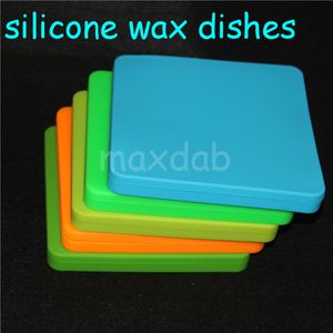 boxes 200ml flat silicone storage jar seals silicon nonstick dab containers food grade vaporizer oil storge container