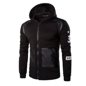 Großhandels-2016 Mode Herren Hoodies und Sweatshirts Übergroße Hip Hop Männer Kapuzenjacken Streetwear Reißverschluss Trainingsanzug Plus Größe 3XL