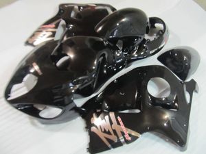 Högkvalitativ Motorcykel Fairing Kit för Suzuki GSXR1300 96 97 98 99 00 01-07 Glänsande svarta Fairings Set GSXR1300 1996-2007 OT32