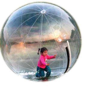 Consegna gratuita dell'acqua Zorbing Walk on Water Ball Zorb umana Diametro PVC trasparente 1.5m 2m 2.5m 3m