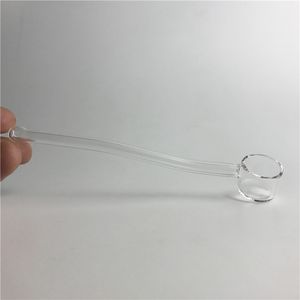 6,5 Zoll Quarzlöffel NC -Nektorsammler Strohrohr Shisha Handglasrohr Knaller Dicke xl flache obere Ölbrennerrohre