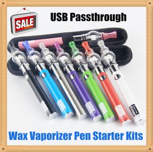 eVod eGo Glass Globe Wax Dome Bulb Vaporizer Pen Starter Kit Micro USB Pass Through UGO V II 650 900 mah Dab Pens Kit