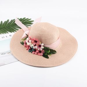أزياء المرأة واسعة بريم القبعات ثلاثة ألوان الصيف القبعات للنساء anti سترو قبعة مرن طوي شاطئ البحر الفاتحة 77
