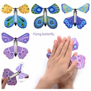 New Magic Butterfly Flying Butterfly Change With Empty Hands Freedom Butterfly Magic Props Magic Tricks CCA6799 1000pcs