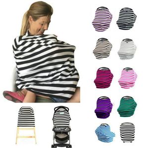 Nursing Cover Scarf för MUM Feeding Baby Car Seat Canopy Varukorg Skivor för Babies Multifunction Cape för amning