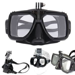 Freeshipping Equipamento de mergulho Mount Silicone Máscara Máscara Scuba para GOPRO HERO 2 3 3 + 4 para câmera desportiva