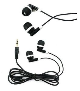300 st/lot 3,5 mm In-Ear hörlurar hörlurar hörlurar headset för Mp3 MP4 MP5 PSP Mobiltelefon