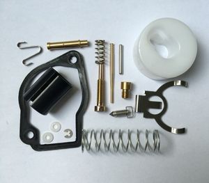 2 X kit de reparo do Carburador para Robin NB411 EC04 aparador BG411 carb rebuild float pin parafuso de vedação válvula de agulha primavera overhault