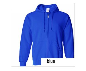 Vuxna hoodies tröjor dragkedja hoodie casual vinter tröjor sammet inner män tjock kappa kan skriva ut bokstäver med extra kostnad