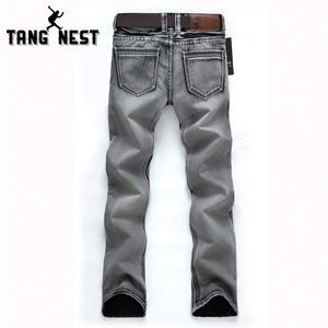 Wholesale-Man's Popular Jeans 2016 Regular Water-washed High Quality Light Grey Plus Size 28-38 For Male Popular For Male 119