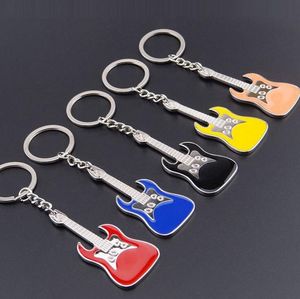 Metal guitar violin keychain creative instrument line opening activities gift personality gifts KR018 Keychains mix order 20 pieces a lot