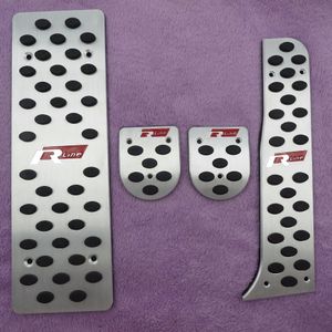 Tillbehör för VW Golf 5 / Golf 6 / Jetta MK5 / Scirocco / Sharan / Tiguan / CC / Passat B6 Aluminiumfotstöd Gas Rline Pedal Pad Car Cove