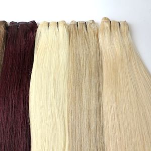 永続的な12ヶ月のブラジルの髪の織り人間の髪の織り完全なキューティクルレミーインディアンペルーマレーシアの髪の伸縮性がない