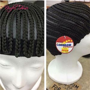 Göra perukverktyg Wig Caps Cornrow Croceht Wig Flätad Cap 70g Syntetisk gjord för virkade flätor Weave Hair Extension