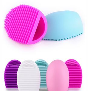 Makeup Brush Cleaner Tools Glove Scrubber Tvätt Rengöring Borstar Ägg Kosmetiska Verktyg Clean Cleaners Fineer Hand Foundation Remover