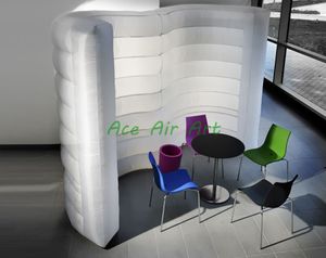 Giant White Inflatable Air Wall Exhibition Stands Blow Up Advertising Backdrop for Trade Show or Other Events on Sale