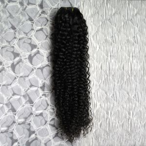 Fasci di tessuto Fasci di tessuto per capelli brasiliani vergini di capelli umani neri 100 g Fasci di tessuto per capelli ricci crespi brasiliani yvonne 1 PZ