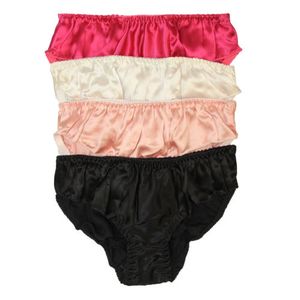 Ren Silk Kvinnors Flouncing Waist Panties Economic Pack (Pack of 4) US S M L XL