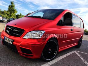 Union Red Satin Chrome Car Wrap Film with air bubble Free For Luxury Vehicle   truck Graphics Covering foil size 1.52x20m Roll