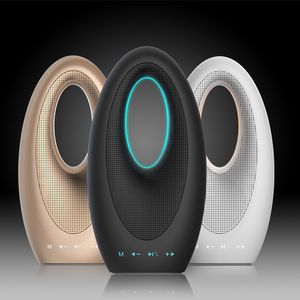 Wholesale luxury Dubai Sailing Hotel Touch Bluetooth Bass Sound Card Speaker with FM Radio Hands-free Mic Colorful Light Boat Subwoofer Lamp