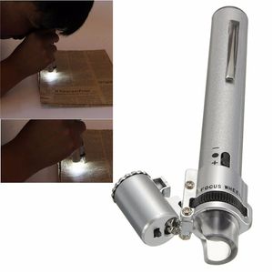 100X Microscope for Pocket LED Light Jewelry Magnifier 10X Lens Loupe Glass Watch Repair Tool