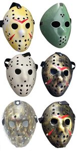 Archaistyczna maska ​​pełna twarz antyczny zabójca Jason vs piątek 13. Prop Horror Hokej Halloween Kostium Cosplay Maskin Stock DHL