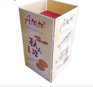 Metal Folding Snacks Holder Box Merchandising Display Rack Pop Promotion Reklam Anpassad utskrift