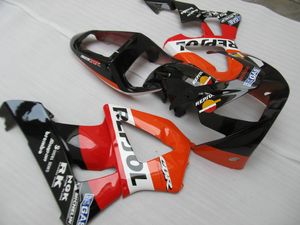 Injektionsgjuten GRATIS Specialisera Fairing Kit för Honda CBR900RR 00 01 Röda svarta Fairings Set CBR929RR 2000 2001 OT13