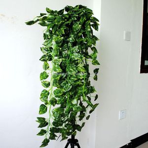 90 cm Artificial Pendurado Vinha Falsa Folha Verde Guirlanda Planta Decoração de Casa (comprimento de 35 polegadas) 3 estilo para escolher