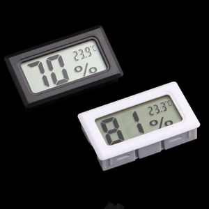 Новый черный / белый Мини Цифровой ЖК-Окружающей Среды Термометр Гигрометр Измеритель Температуры Влажности В комнате холодильник морозильник на Распродаже