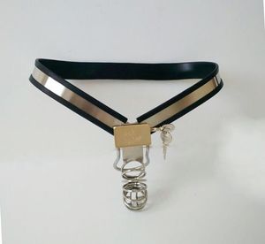 Neuestes Design Keuschheitsgürtel für männliches Model-Y mit hohlem Peniskäfig aus Edelstahl, BDSM-Metall-Bondage-Sexspielzeug